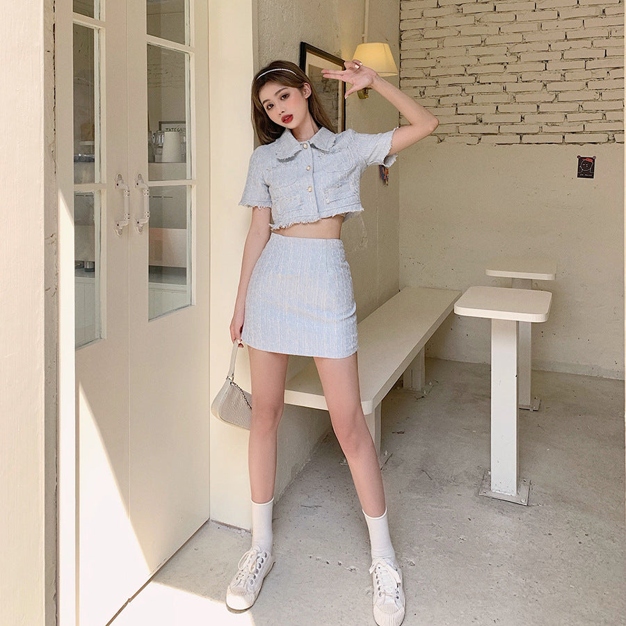 Western style small fragrance skirt suit