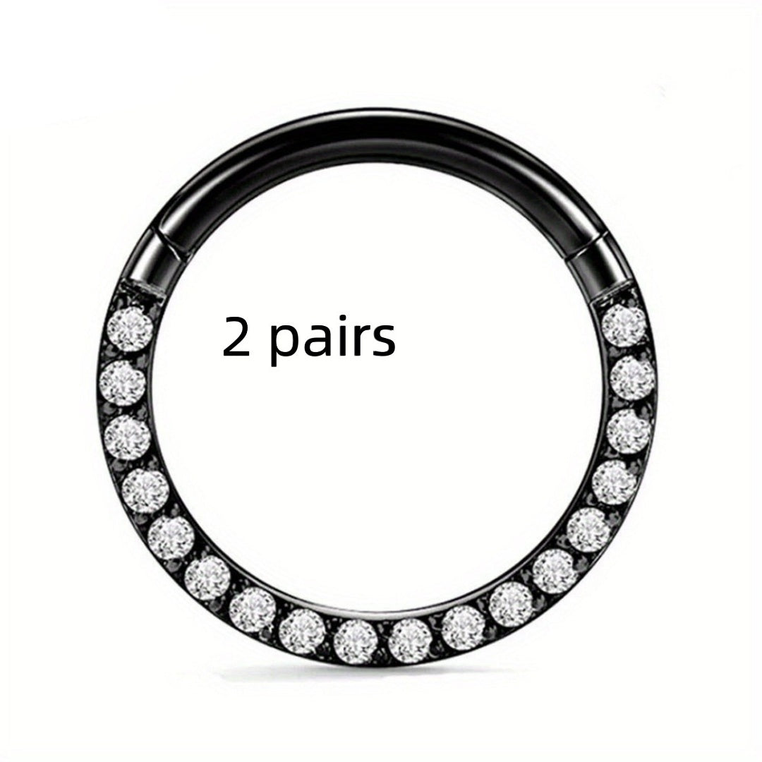 Stainless Steel Nose Ring Diamond Nose Ring Seamless Ring Multifunctional