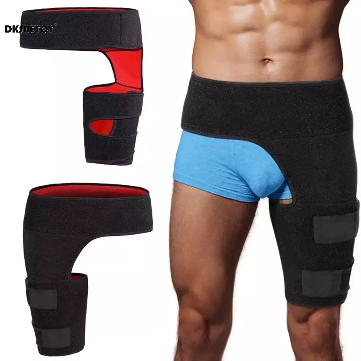 Compression Hip Brace Support Belt Adjustable Pulled Groin Muscle Braces Wrap Hip Joints Arthritis Protector Belt Legwarmers