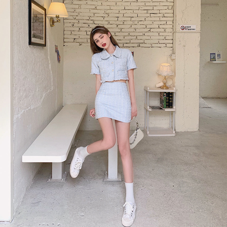 Western style small fragrance skirt suit