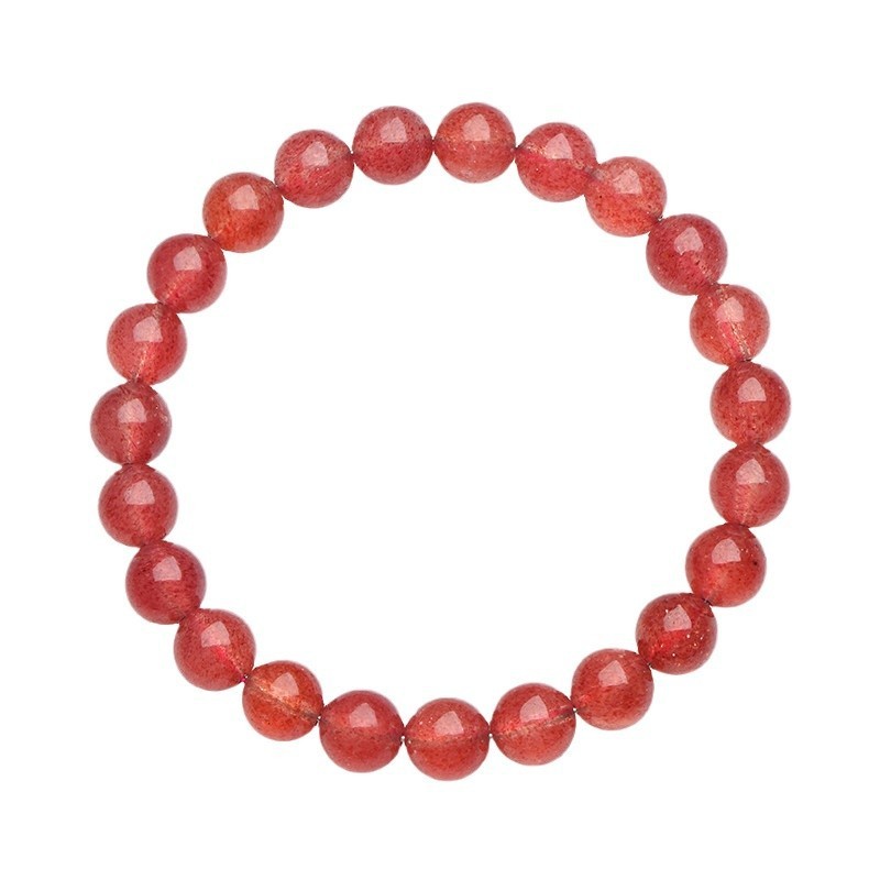 Natural Pigeon Blood Red Ice Strawberry Quartz Bracelet