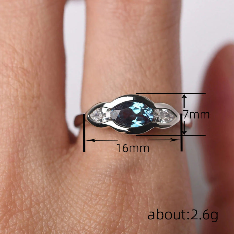 Simple All-match Geometric Ellipse High-grade Ring