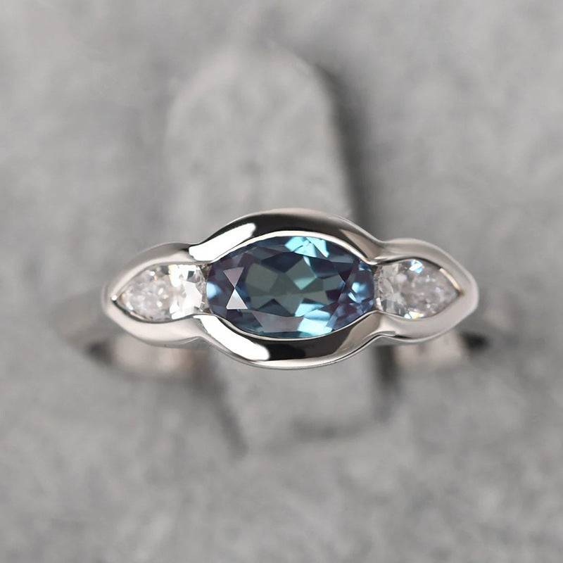 Simple All-match Geometric Ellipse High-grade Ring