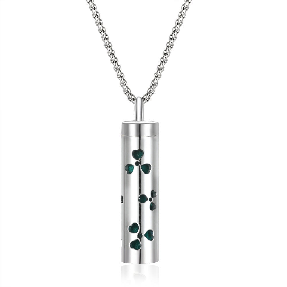 316L Stainless Steel Aromatic Perfume Oil Essential Oil Diffuser Pendant Necklace