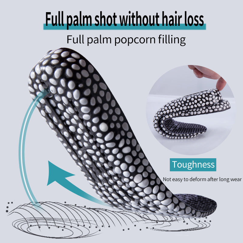 Men's And Women's Invisible Fully Cushioned Shock Absorbing PU Height Increasing Insoles