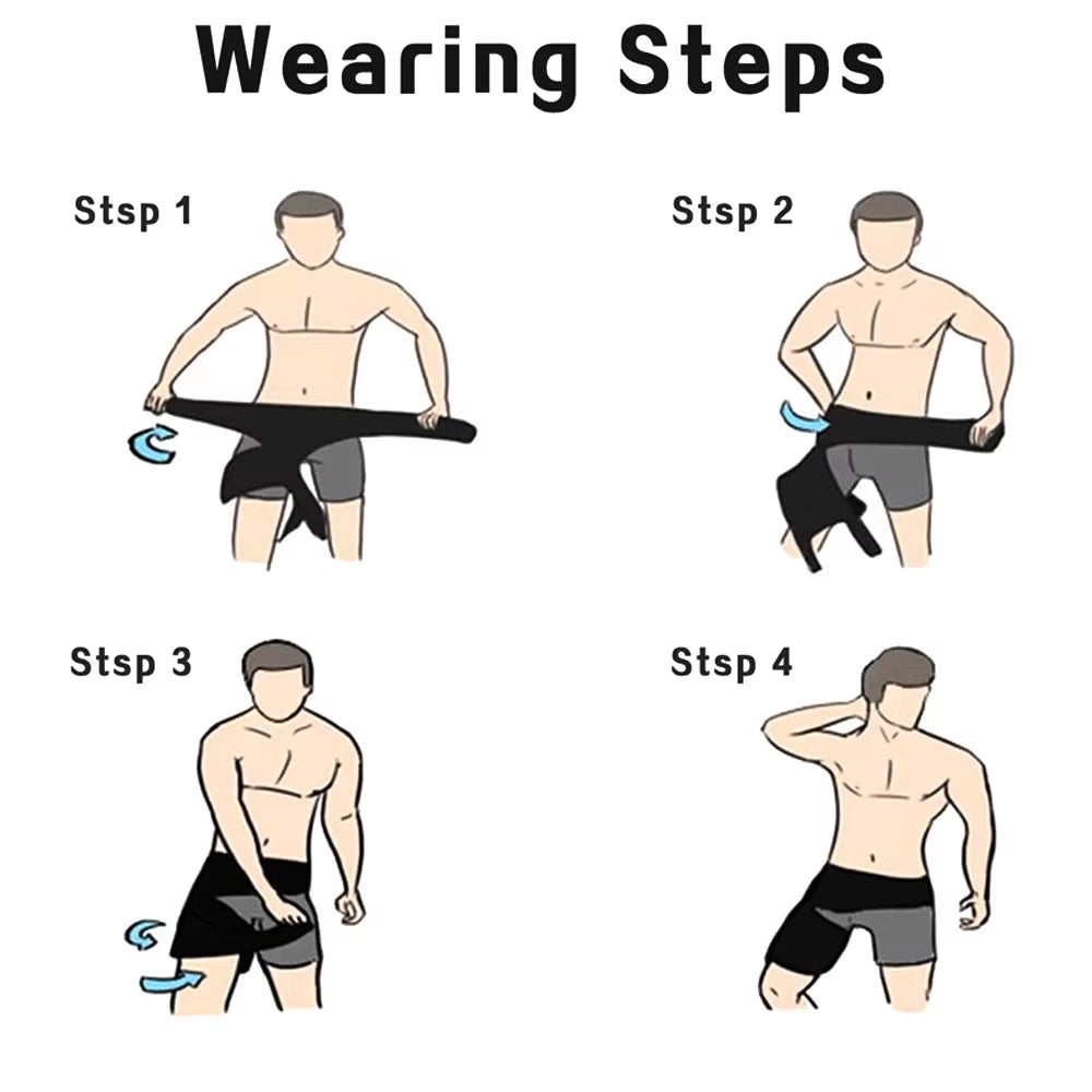 1Pcs Groin Support, Groin Compression Wrap for Hip Flexor Brace, Adjustable Sciatic Pain Relief Brace & Thigh Hamstring Sleeve